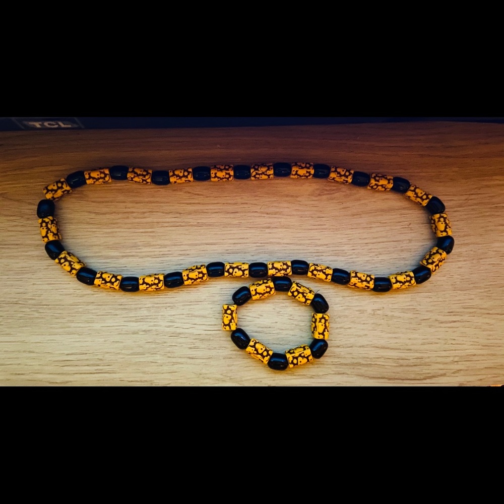 Had made necklace and bracelet
